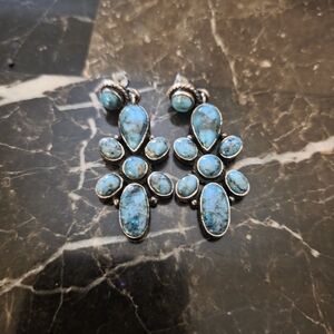 Turquoise Silver Earrings